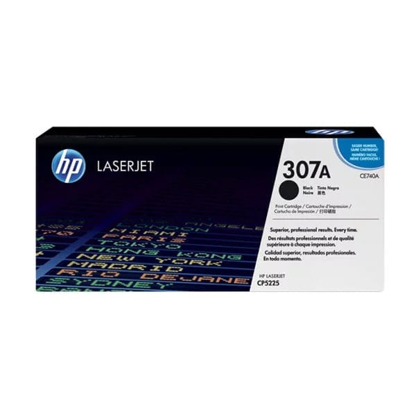 HP 307A Black Original LaserJet Toner Cartridge (CE740A) - HP toner
