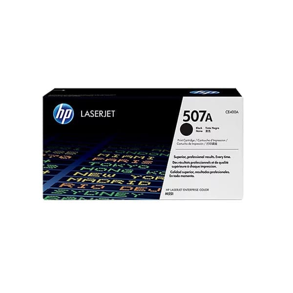 HP 507A Black (CE400A) Original LaserJet Toner Cartridge - HP toner