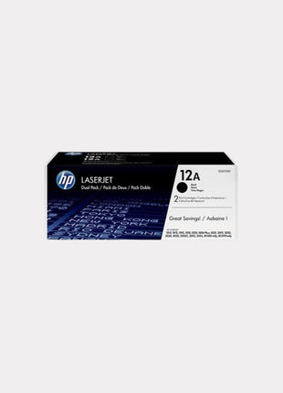 HP 12A Black Original LaserJet Toner Cartridges (Q2612A)