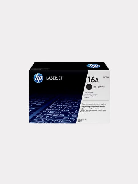 HP 16A Black Original LaserJet Toner Cartridge (Q7516A)