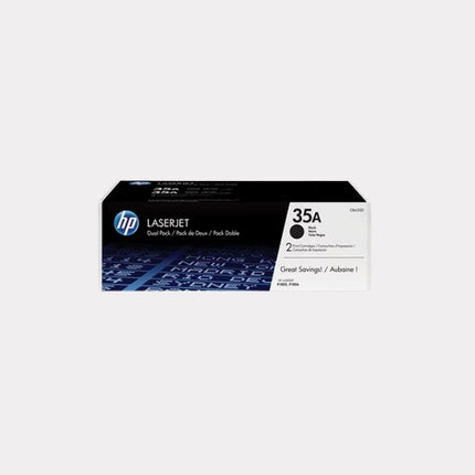 HP 35A 2-pack Black Original LaserJet Toner Cartridges (CB435AD)