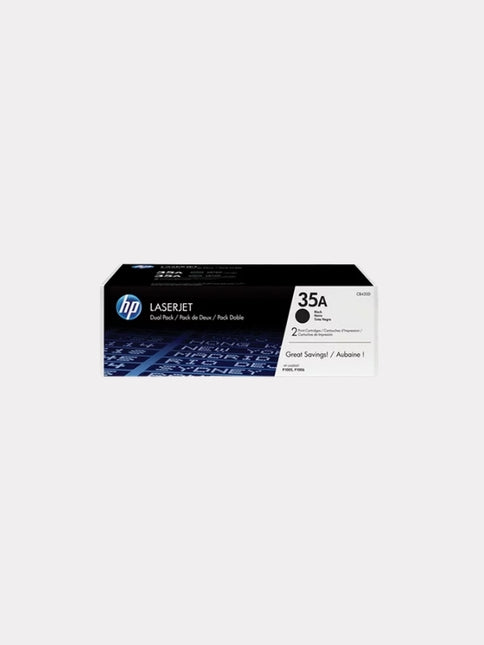 HP 35A 2-pack Black Original LaserJet Toner Cartridges (CB435AD)