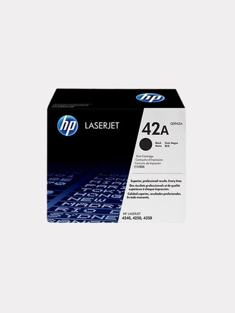 HP 42A Black Original LaserJet Toner Cartridge (Q5942A)