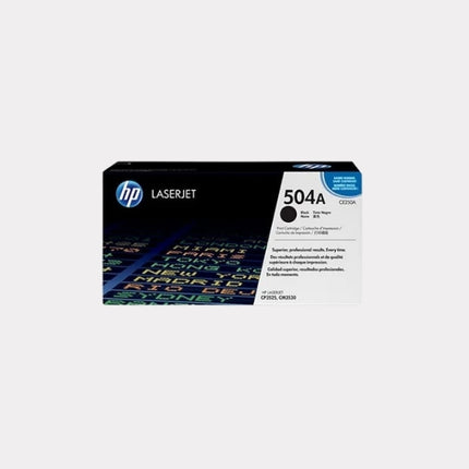 HP 504A Black Original LaserJet Toner Cartridge (CE250A)