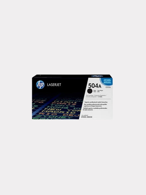 HP 504A Black Original LaserJet Toner Cartridge (CE250A)