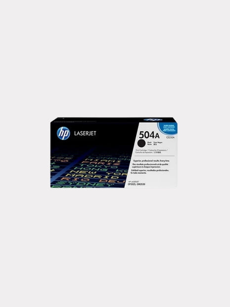 HP 504A Black Original LaserJet Toner Cartridge (CE250A)