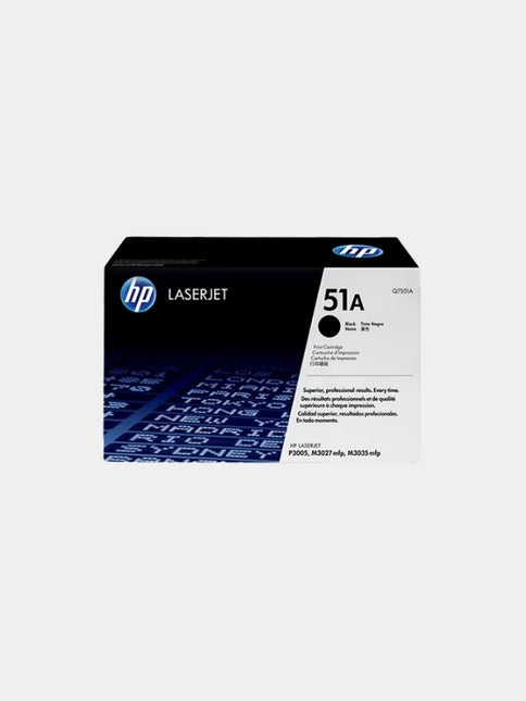 HP 51A Black Original LaserJet Toner Cartridge (Q7551A)
