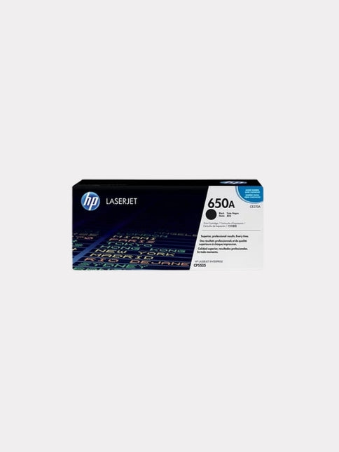 HP 650A (CE270A) Original LaserJet Toner Cartridge
