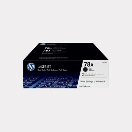 HP 78A 2-pack Black (CE278AD) Original LaserJet Toner Cartridges