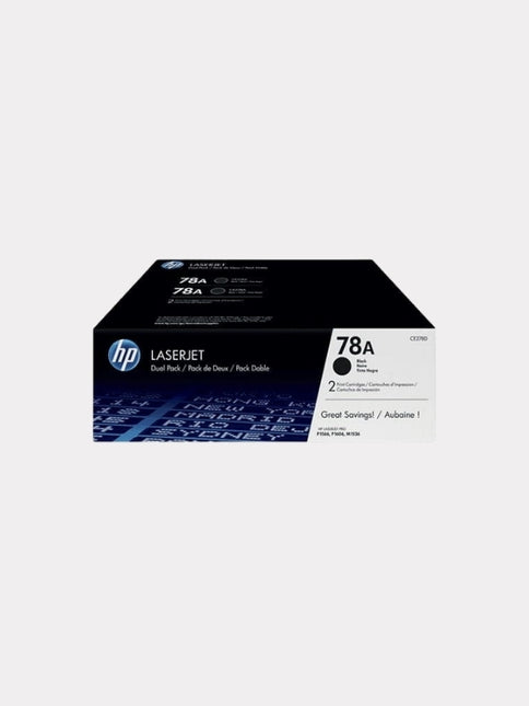HP 78A 2-pack Black (CE278AD) Original LaserJet Toner Cartridges